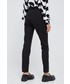 Spodnie Tommy Hilfiger spodnie damskie kolor czarny dopasowane high waist