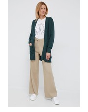 Spodnie spodnie damskie kolor beżowy - Answear.com Tommy Hilfiger