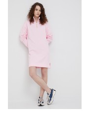Sukienka sukienka bawełniana kolor różowy mini oversize - Answear.com Tommy Hilfiger