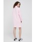 Sukienka Tommy Hilfiger sukienka bawełniana kolor różowy mini oversize