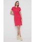 Sukienka Tommy Hilfiger sukienka kolor różowy mini dopasowana