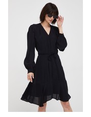 Sukienka sukienka kolor czarny mini rozkloszowana - Answear.com Tommy Hilfiger