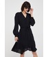 Sukienka Tommy Hilfiger sukienka kolor czarny mini rozkloszowana