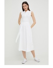 Sukienka sukienka kolor biały midi prosta - Answear.com Tommy Hilfiger