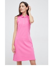 Sukienka sukienka kolor różowy mini dopasowana - Answear.com Tommy Hilfiger