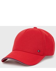 Czapka czapka kolor czerwony gładka - Answear.com Tommy Hilfiger