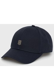 Czapka czapka bawełniana kolor granatowy gładka - Answear.com Tommy Hilfiger