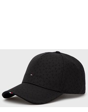 Czapka czapka kolor czarny wzorzysta - Answear.com Tommy Hilfiger