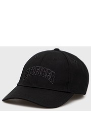 Czapka czapka kolor czarny z aplikacją - Answear.com Tommy Hilfiger