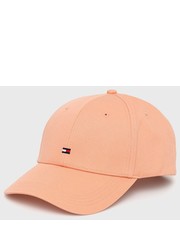 Czapka czapka bawełniana kolor pomarańczowy gładka - Answear.com Tommy Hilfiger