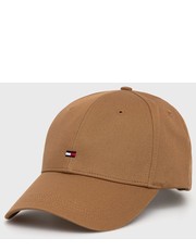 Czapka czapka kolor brązowy gładka - Answear.com Tommy Hilfiger