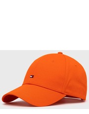 Czapka czapka kolor pomarańczowy gładka - Answear.com Tommy Hilfiger