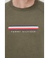 Bluza męska Tommy Hilfiger bluza męska kolor zielony z nadrukiem