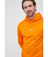 Bluza męska Tommy Hilfiger bluza bawełniana męska kolor pomarańczowy z kapturem z nadrukiem