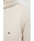 Bluza męska Tommy Hilfiger bluza 1985 męska kolor beżowy z kapturem gładka