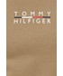 Bluza męska Tommy Hilfiger bluza bawełniana męska kolor zielony z kapturem z nadrukiem