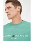 Bluza męska Tommy Hilfiger bluza męska kolor zielony z aplikacją