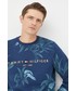 Bluza męska Tommy Hilfiger bluza męska kolor granatowy z aplikacją