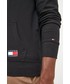 Bluza męska Tommy Hilfiger bluza męska kolor czarny z kapturem z nadrukiem