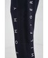 Spodnie męskie Tommy Hilfiger Spodnie bawełniane męskie kolor granatowy z aplikacją