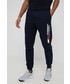 Spodnie męskie Tommy Hilfiger Spodnie bawełniane męskie kolor granatowy z nadrukiem