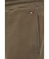 Spodnie męskie Tommy Hilfiger spodnie dresowe męskie kolor zielony z aplikacją
