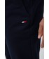 Spodnie męskie Tommy Hilfiger spodnie dresowe bawełniane męskie kolor granatowy z aplikacją