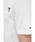 T-shirt - koszulka męska Tommy Hilfiger T-shirt bawełniany kolor biały z aplikacją