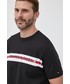 T-shirt - koszulka męska Tommy Hilfiger t-shirt męski kolor czarny z nadrukiem