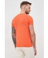 T-shirt - koszulka męska Tommy Hilfiger t-shirt męski kolor pomarańczowy gładki