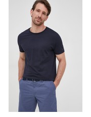 T-shirt - koszulka męska t-shirt bawełniany kolor granatowy gładki - Answear.com Tommy Hilfiger