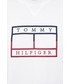T-shirt - koszulka męska Tommy Hilfiger t-shirt bawełniany kolor biały z aplikacją