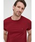 T-shirt - koszulka męska Tommy Hilfiger t-shirt męski kolor bordowy gładki