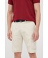 Krótkie spodenki męskie Tommy Hilfiger szorty bawełniane męskie kolor beżowy