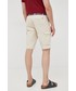 Krótkie spodenki męskie Tommy Hilfiger szorty bawełniane męskie kolor beżowy