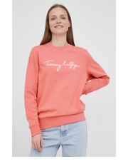 Bluza Bluza bawełniana damska kolor pomarańczowy z aplikacją - Answear.com Tommy Hilfiger