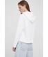 Bluza Tommy Hilfiger bluza bawełniana damska kolor biały z kapturem z aplikacją