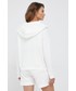 Bluza Tommy Hilfiger bluza bawełniana damska kolor biały z kapturem gładka