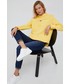 Bluza Tommy Hilfiger bluza damska kolor żółty z kapturem z aplikacją