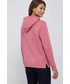 Bluza Tommy Hilfiger bluza damska kolor różowy z kapturem z aplikacją