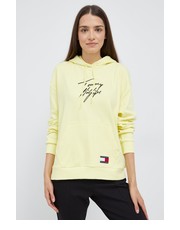Bluza bluza damska kolor żółty z kapturem z nadrukiem - Answear.com Tommy Hilfiger