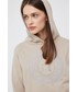 Bluza Tommy Hilfiger bluza bawełniana damska kolor biały z kapturem z aplikacją