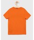 Koszulka Tommy Hilfiger T-shirt bawełniany dziecięcy kolor pomarańczowy gładki