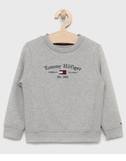 Bluza Bluza bawełniana dziecięca kolor szary z aplikacją - Answear.com Tommy Hilfiger