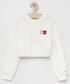 Bluza Tommy Hilfiger bluza bawełniana dziecięca kolor biały z aplikacją