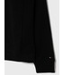 Bluza Tommy Hilfiger Bluza bawełniana dziecięca kolor czarny z aplikacją