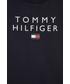 Bluza Tommy Hilfiger Bluza bawełniana dziecięca kolor granatowy z nadrukiem