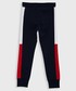 Spodnie Tommy Hilfiger Spodnie dziecięce kolor granatowy wzorzyste