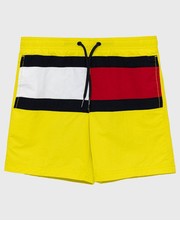Spodnie szorty kąpielowe dziecięce kolor żółty - Answear.com Tommy Hilfiger
