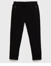 Spodnie Spodnie dziecięce kolor czarny gładkie - Answear.com Tommy Hilfiger